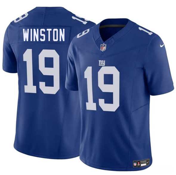 Men & Women & Youth New York Giants #19 Jameis Winston Blue 2025 F.U.S.E. Vapor Untouchable Limited Stitched Jersey->new york giants->NFL Jersey